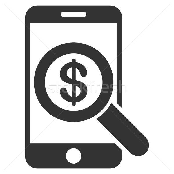 Mobile Audit Vector Icon Stock photo © ahasoft