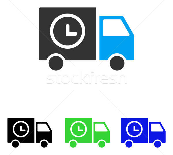 Shipment Schedule Van Flat Vector Icon Stock photo © ahasoft