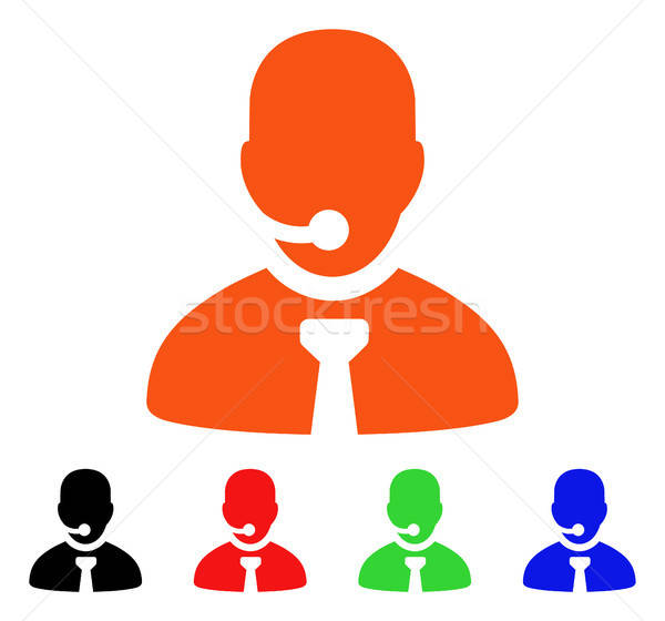 Call Center Manager Vector Icon Stock photo © ahasoft
