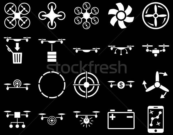 Air drone and quadcopter tool icons Stock photo © ahasoft