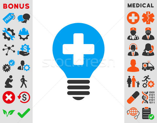 Healh Care Bulb Icon Stock photo © ahasoft