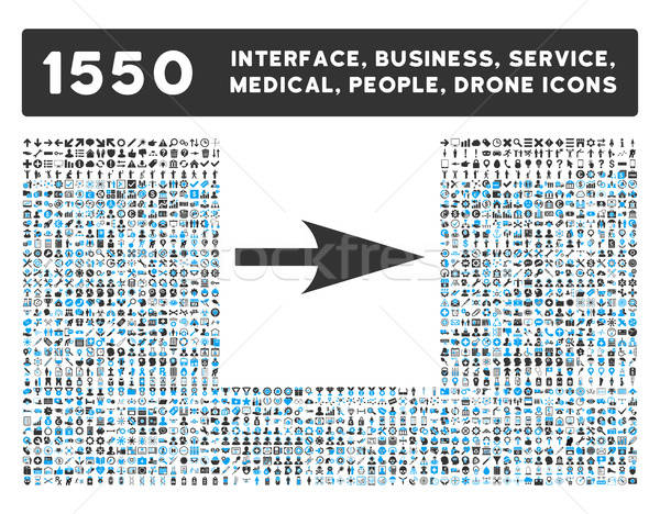 Arrow Axis X Icon and More Interface, Business, Tools, People, Medical, Awards Flat Vector Icons Stock photo © ahasoft
