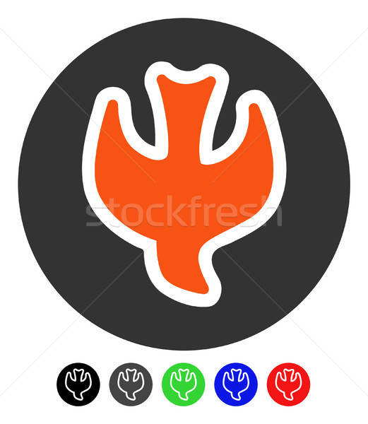 Objętych dusza ikona kolorowy kolor czarny Zdjęcia stock © ahasoft