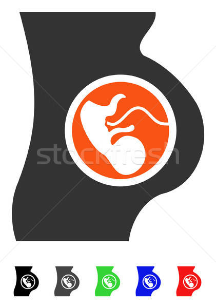 беременности икона цвета черный серый Сток-фото © ahasoft