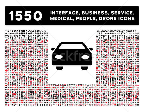 Voiture icône plus interface affaires outils [[stock_photo]] © ahasoft