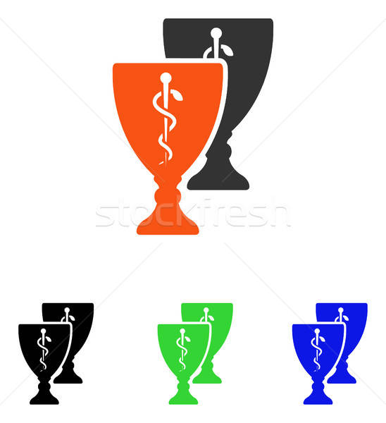 Medical Cups Flat Vector Icon Stock photo © ahasoft