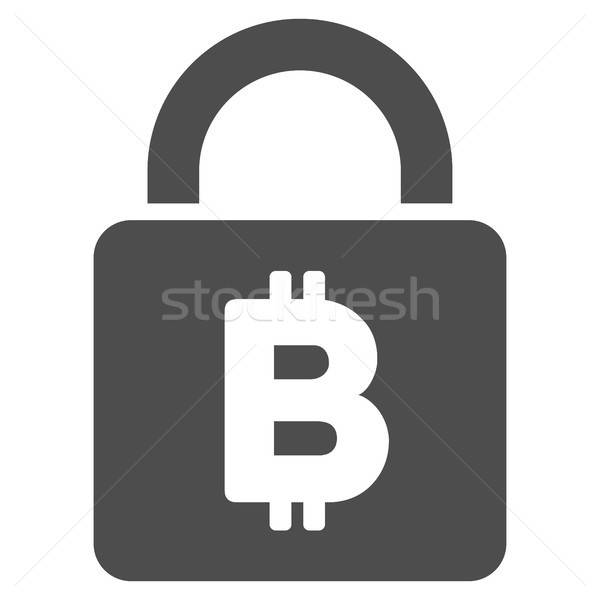 Stockfoto: Bitcoin · slot · icon · vector · pictogram · toepassing