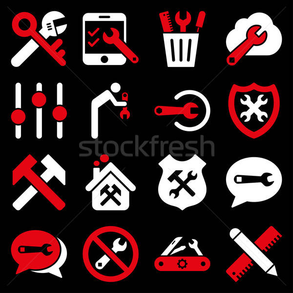 Stock photo: Options and service tools icon set