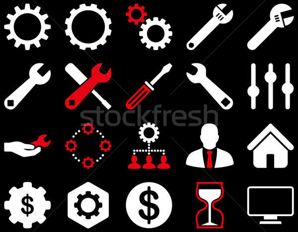 Settings and Tools Icons Stock photo © ahasoft