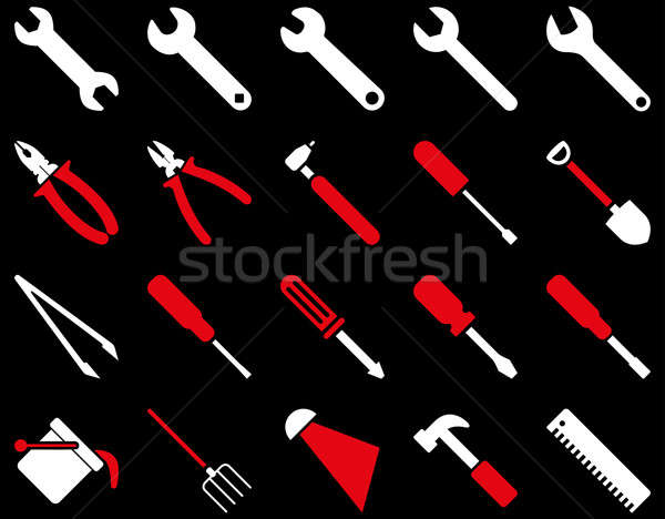 Equipment and Tools Icons Stock photo © ahasoft