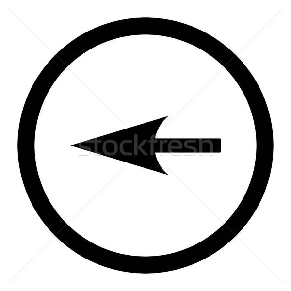 Forte flèche noir couleur vecteur icône [[stock_photo]] © ahasoft