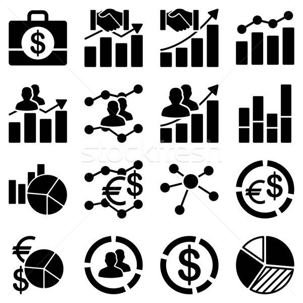 Business charts and reports icons.  Stock photo © ahasoft