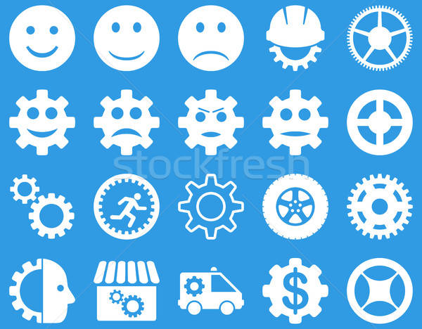 Strumenti sorriso attrezzi icone vettore set Foto d'archivio © ahasoft