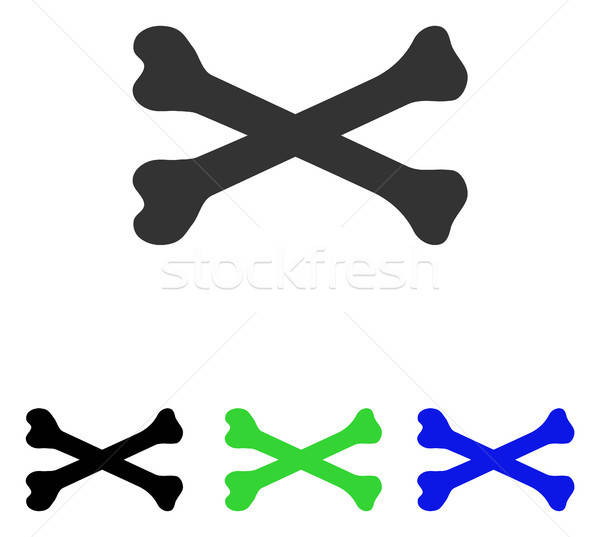 Huesos vector icono pictograma ilustración estilo Foto stock © ahasoft