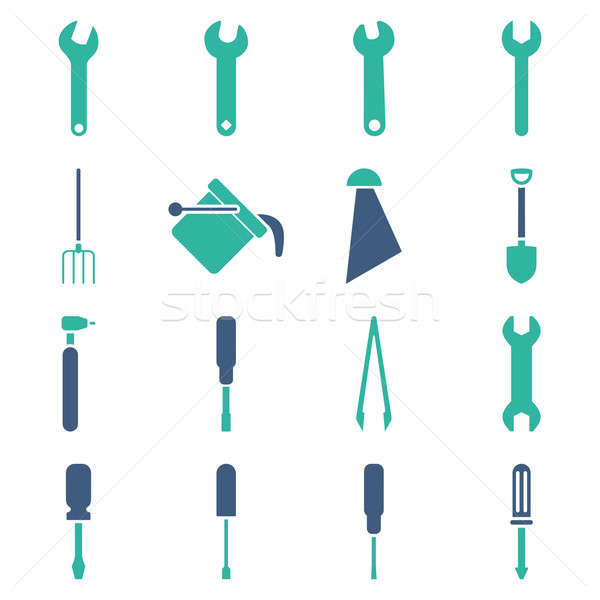 Instruments and tools icon set Stock photo © ahasoft