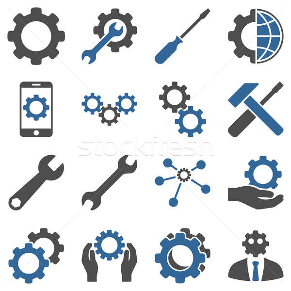 Options and service tools icon set Stock photo © ahasoft