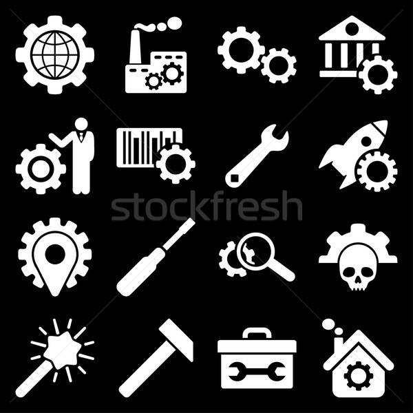 Options and service tools icon set Stock photo © ahasoft