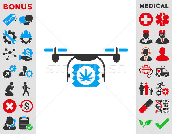 Drugs Drone Shipment Icon Stock photo © ahasoft