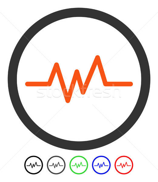 Pulse Monitoring Flat Icon Stock photo © ahasoft