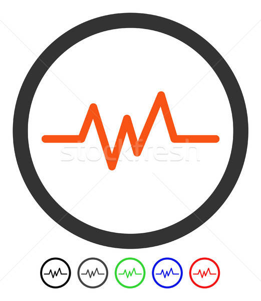 パルス モニタリング アイコン 色 黒 ストックフォト © ahasoft