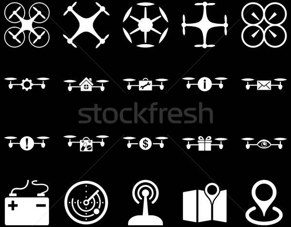 Air drone and quadcopter tool icons Stock photo © ahasoft