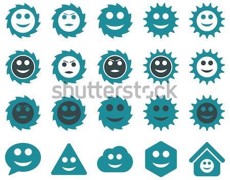 Herramientas artes sonrisas emociones iconos establecer Foto stock © ahasoft