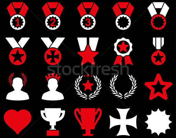 Competition & Success Bicolor Icons Stock photo © ahasoft