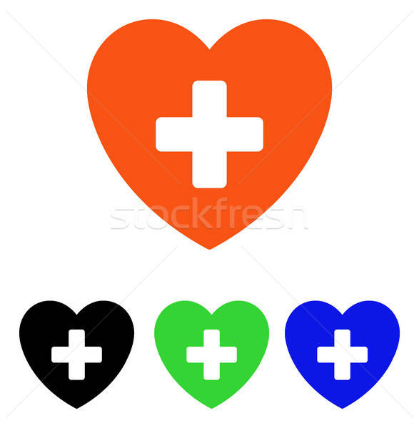 Kardiologia wektora ikona ilustracja stylu ikonowy Zdjęcia stock © ahasoft