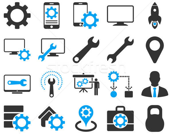 Settings and Tools Icons Stock photo © ahasoft