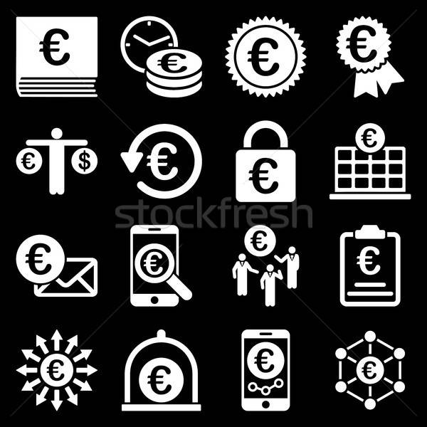 Zdjęcia stock: Euro · bankowego · działalności · usługi · narzędzia · ikona