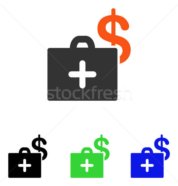 Medycznych fundusz przypadku wektora ikona ilustracja Zdjęcia stock © ahasoft