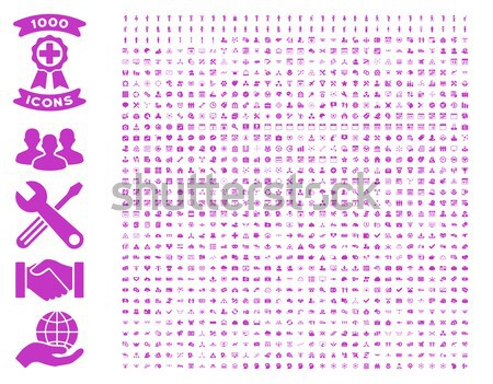 841 smile, gear, tool, map markers, mobile icons Stock photo © ahasoft