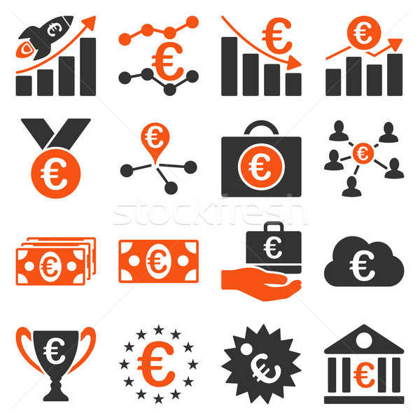 Stock foto: Euro · Banking · Business · Service · Werkzeuge · Symbole