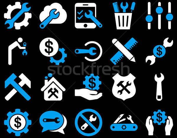 Settings and Tools Icons Stock photo © ahasoft