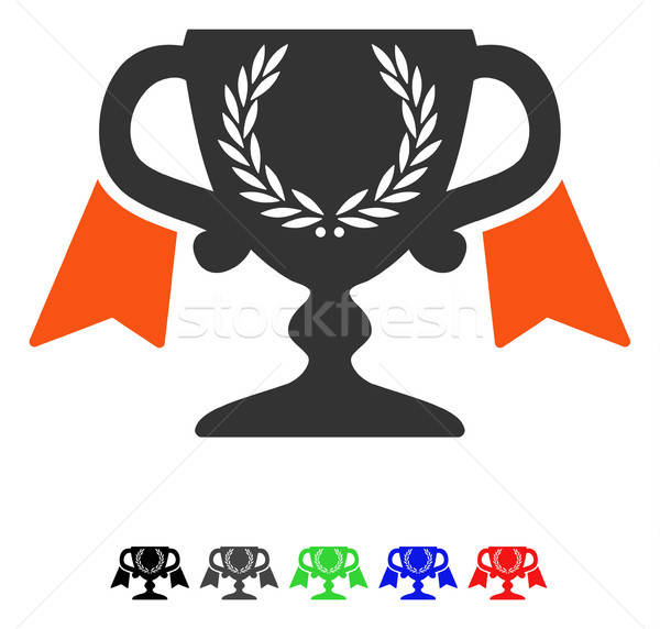 Award Cup Flat Icon Stock photo © ahasoft