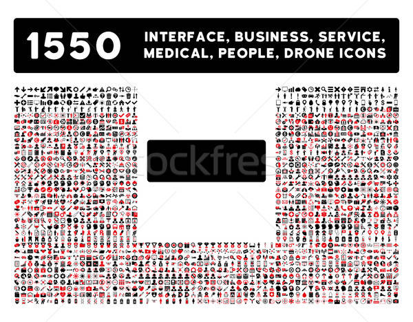 Stock photo: Minus Icon and More Interface, Business, Tools, People, Medical, Awards Flat Vector Icons