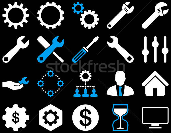 Settings and Tools Icons Stock photo © ahasoft