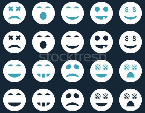 商业照片: 微笑 · 情感 · 图标 ·集· 风格