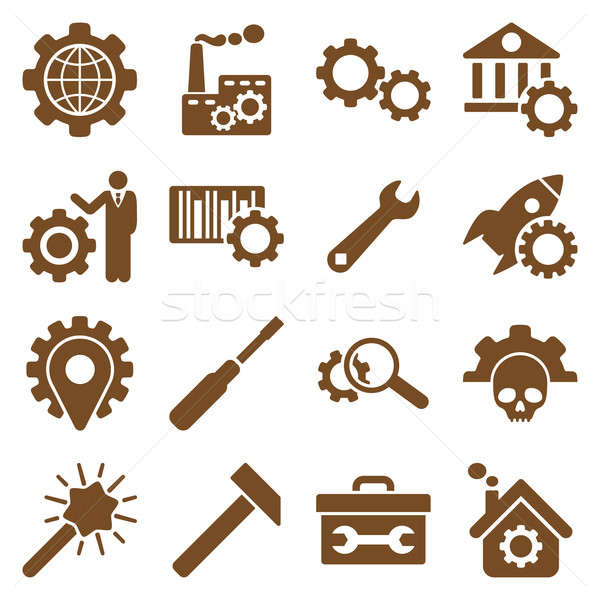 Options and service tools icon set Stock photo © ahasoft