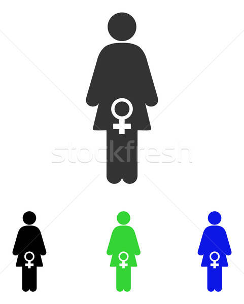 Female Fertility Flat Vector Icon Stock photo © ahasoft