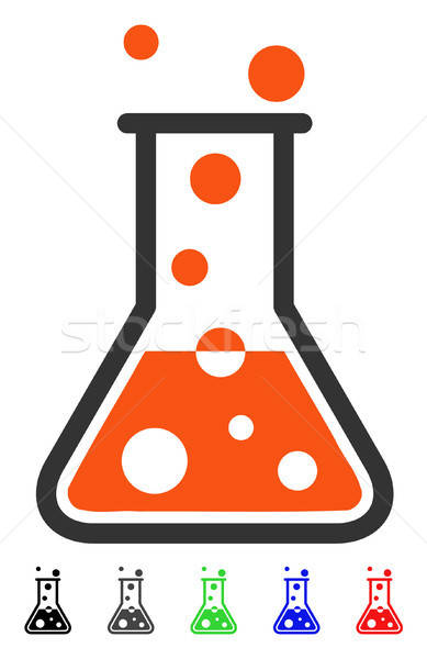 Stock photo: Boiling Liquid Flat Icon