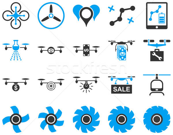Lucht tool iconen stijl vector Stockfoto © ahasoft
