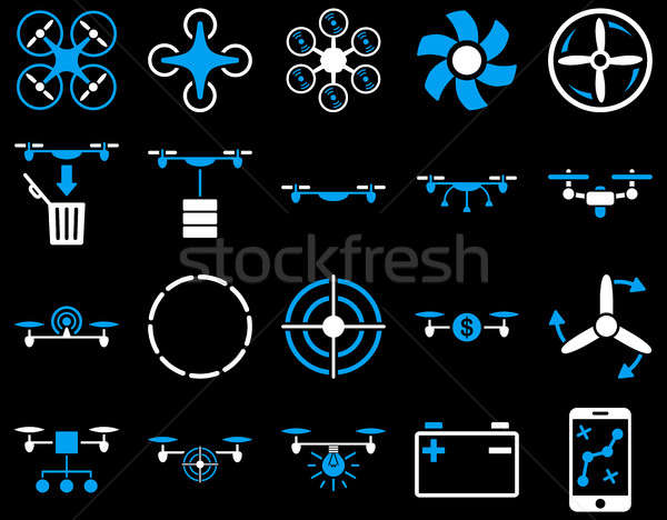 Air drone and quadcopter tool icons Stock photo © ahasoft