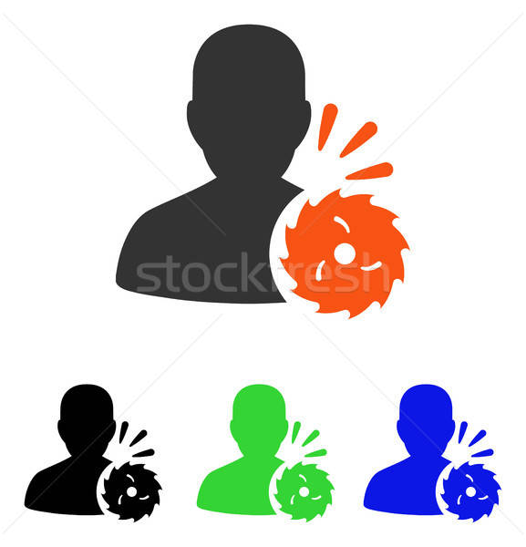 Body Execution Flat Vector Icon Stock photo © ahasoft