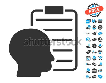 User Report Page Flat Icon Stock photo © ahasoft