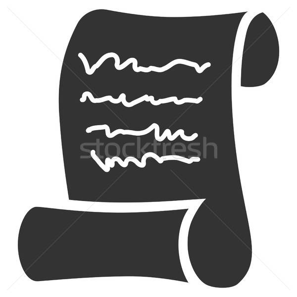 Script rouler vecteur icône gris pictogramme Photo stock © ahasoft