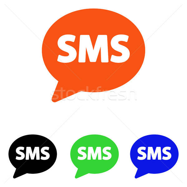 SMS Flat Vector Icon Stock photo © ahasoft