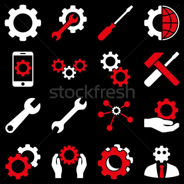 Stock photo: Options and service tools icon set