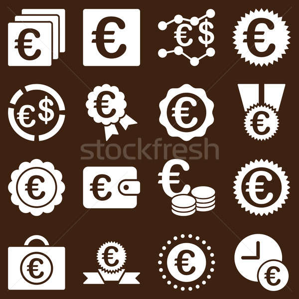 Foto stock: Euro · bancário · negócio · serviço · ferramentas · ícones