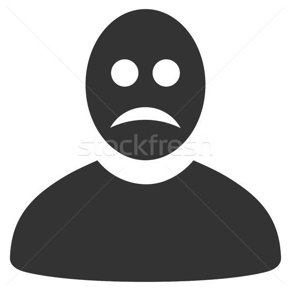 Sad Person Flat Icon Stock photo © ahasoft